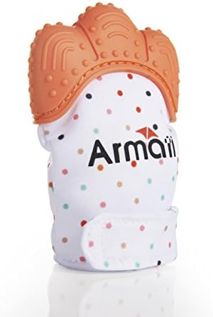 Armati Teether Mitten by, Prevent Scratches for Teething One Pack - Orange