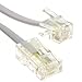 kenable RJ11 Male Plug to 4 Wire RJ45 Male Plug Flat Cable Lead 3m (~10 feet)