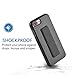 iPhone 8 Plus Case, iPhone 7 Plus Case, ZVE iPhone 7 Plus Kickstand Case Dual Layer Protective Non Slip Shockproof Cover with Foldable Stand for iPhone 7 Plus and iPhone 8 Plus 5.5'' Black and Grey