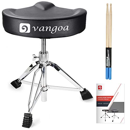 Vangoa Drum Throne, Padded Saddle Drum Seat Comfortable Motorcycle