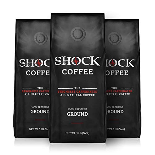 Shock Coffee Ground, The Strongest Caffeinated AllNatural Coffee. Up
