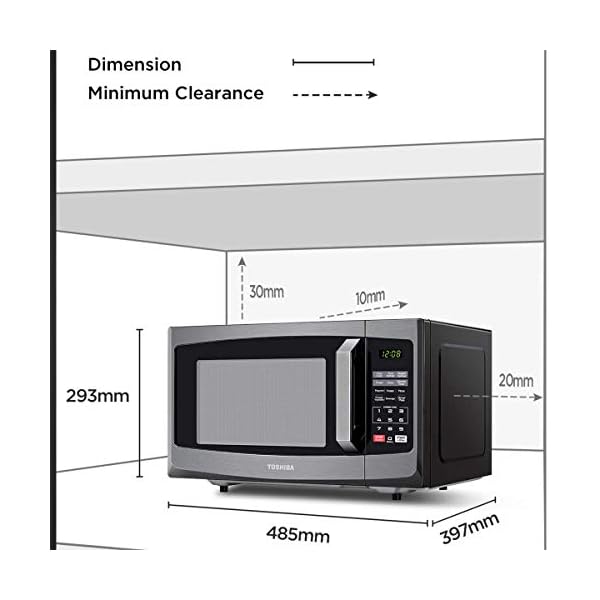 Toshiba-800-w-23-L-Microwave-Oven-with-Digital-Display-Auto-Defrost-One-touch-Express-Cook-with-6-Pre-Programmed-Auto-Cook-and-Easy-Clean-Black-ML-EM23PBS Toshiba 800w 23L Microwave Oven with Digital Display, Auto Defrost, One-touch Express Cook with 6 Pre-Programmed Auto…