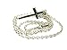 Honeystore Unisex Titanium Steel Rolo Chain Crucifix Cross Pendant Easter Prayer Necklace