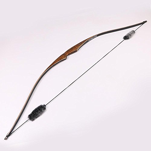 Toparchery-Archery-Hunting-Recurve-Bow-One-Piece-Traditional-Wood-Longbow-Targeting-Practice-Right-Hand-with-Otter-Balls-String-Silencer-35-30