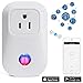 DEKINMAX WiFi Smart Plug Outlet,Compatible with Alexa Echo,Wireless Energy Monitoring Socket with Timing Function,Remote Control Light Switch,Control Your Devices from Anywhere , No Hub Required