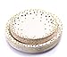 Modda 200Pcs Gold Dot Disposable Paper Plates, Cups, Napkins Set - 50 Dinner and Dessert Plate, 50 Cup and Napkin for Engagement Wedding Birthday Bridal Baby Shower Party, Gold Paper Plates Sets