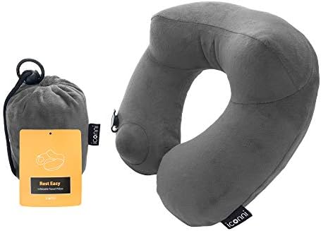 Amazon Com M Pillow Rest Easy Premium Inflatable Travel Neck