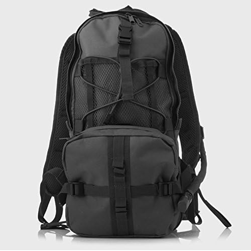 Seamand Multifunctional portable Hiking Daypacks Womens hydration backpack sports outdoor shoulder Backpack with 2.5L Water Bladder (Black)