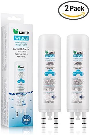 WF3CB Frigidaire Refrigerator Water Filter - Replacement for Frigidaire Puresource 3 and Kenmore 469999 and more, 2-pack