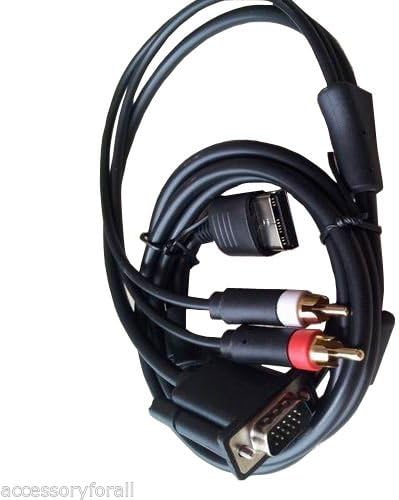 BEST OFFER!!! STOCK SALE!!! VGA High Definition Cable RCA Sound Adapter PAL NTSC for SEGA Dreamcast Console in Video Games