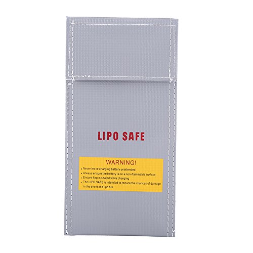 Dilwe RC Battery Bag, Lipo Battery Fireproof Explosion-Proof Safety Guard Bag Protection Charging Sack Pouch Protector 100200mm