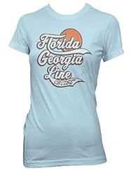 Apparel: Florida Georgia Line - Ribbon Letters Girly Fit T-Shirt
