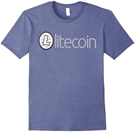 Mens litecoin Ltc original Logo 2017 Medium Heather Blue