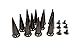 Innetoc Metal Spike Studs and Spikes Punk Studs for Leathercraft Rivet Bullet Leather Clothing Punk DIY Leather Crafts 40 PCS (25MM, Black)