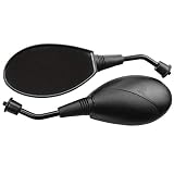 GOOFIT 8mm Clockwise Universal Motorcycle Scooter Moped ATV Mirrors Black Fits for GY6 Touring Bikes Sport Bike Cafe Racers Electric Scooters Side Rear View Mirrors