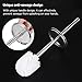 Homemaxs Toilet Brush and Holder Upgraded Modern Design Durable Shed-Free Bristles and Long Heavy Duty Handle Toilet Bowl Brush for Bathroom Toilet