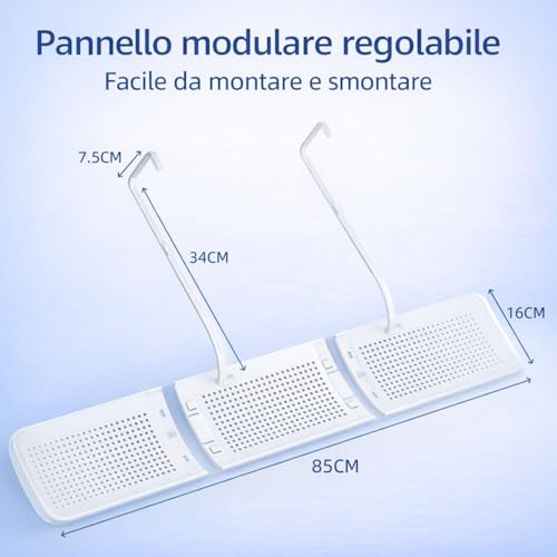 Air Conditioner Deflector, Universal Air Conditioner Deflector 85 cm ABS for Wall Split 60-100 cm, Air Conditioner Diverter for Home Office Bedroom BANJEKT