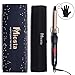 MICSTA Professional Curling Iron Instant Heat, Ionic Curling Wand Long Barrel Ceramic Tourmaline Coated No Damage, Hair Curler Temperature Control for Salon Home Travel, Dual Voltage, Gold(5/8