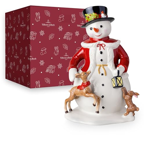 Villeroy & Boch - Christmas Toys Memory Snowman Colored, Christmas Figurine, Decoration, Indoor, Home ornaments, Living Room Accessories, Dining Room Decor, Table Decorations, Porcelain