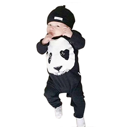 Voberry® Cute Baby Infant Newborn spring Panda Jumpsuit Climbing Costume