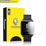 SPGuard Compatible Amazfit Bip LiQuidSkin Screen Protector [6-Pack], Amazfit Bip Smartwatch Screen Protectors Screen HD Clear Film Anti-Bubble Screen Films