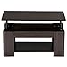 Go2buy Modern Lift Top Tea Coffee Table w/ Hidden Storage Compartment & Under Shelf Espresso Living Room Furniture