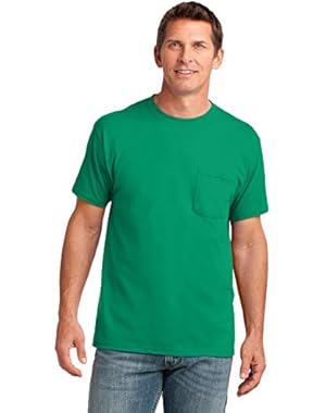 Men's 54 oz 100% Cotton Pocket T Shirt