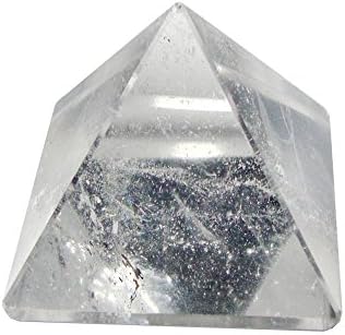 African Clear Quartz Crystal Pyramid Hi Class Range Energized Healing Crystal Gemstone Pyramid (Relaxation,Strong Relationship, Meditation,Healing, Energy; Positivity)