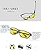 PAERDE Polarized Wayfarer Sunglasses For Men Women Retro UV400 Brand Designer Sun glasses Metal Frame PA07(Night vision-BY)