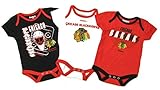 Chicago Blackhawks 3pc Baby Creeper Bodysuit Set