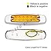 LedVillage (Pack of 20) 24V DC 6.4 Inch Super Bright Amber LED 12 Diodes Flush Mount Fish Shape Side Maker Lights Truck Peterbilt Style Clearance Lamp Chrome Bezel Pickup Trailer Bus RV Boat Flatbedthumb 2