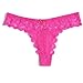 6 Pack Women Thongs Panty Bow Lace Cheeky Thongs Underwear