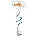 JunLi Long Arm Cell Phone Holder Cradle Lazy Clip-on Holder Kit Hands Gooseneck Mount for Bed, Car, Desktop for Iphone /Samsung /Htc,Blue