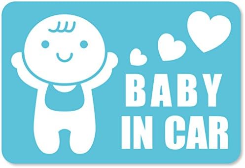 Imoninn Baby In Car ステッカー No 10 赤ちゃん 水色 Parapentefamily Com