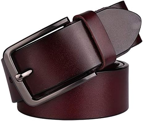 Men's PU Pin Buckle Belt Men's Business Casual Belt Brown