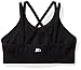 Starter Girls' Seamless Light-Compression Cami Sports Bra, Amazon Exclusive, Black, M (7/8)
