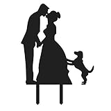 Funny Cake Topper Of Engagenent And Bridal With A Lovly Pet