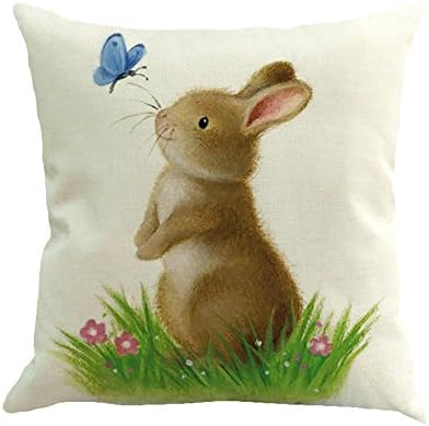 Pillow Case Jaminy Easter Sofa Bed Home Decoration Festival Pillow Case Cushion Cover (A)