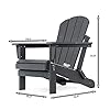 SERWALL-Adirondack-Chair-for-Patio-Garden-Folding-Gray SERWALL Adirondack Chair for Patio Garden (Folding Gray)