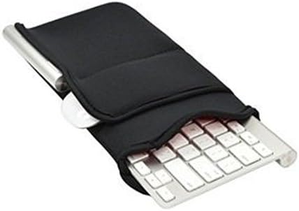 Easywisdom Keyboard Sleeve Neoprene Protective Case Bag with Dual Outer Pocket for Apple Bluetooth Wireless Keyboard MC184LL/B and Logitech Bluetooth Wireless Keyboard K810/K811 …