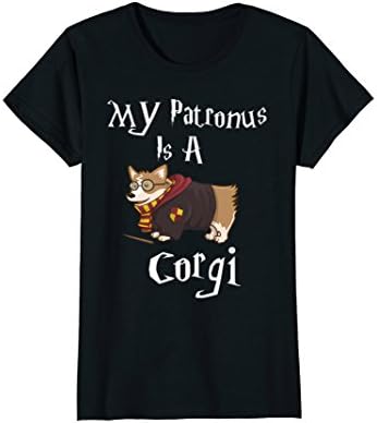 Womens My Patronus Is a Corgi T-Shirt New 2017 Small Black