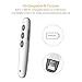 Wireless Presenter Remote with Laser Pointer, Doosl USB Rechargeable Presentation Remote Control PPT Slides Clicker for PowerPoint, Laptop, MAC,Google Slides. (White)