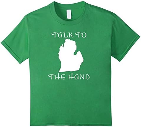 Kids Talk To The Hand - Michigan T Shirt 6 Grass