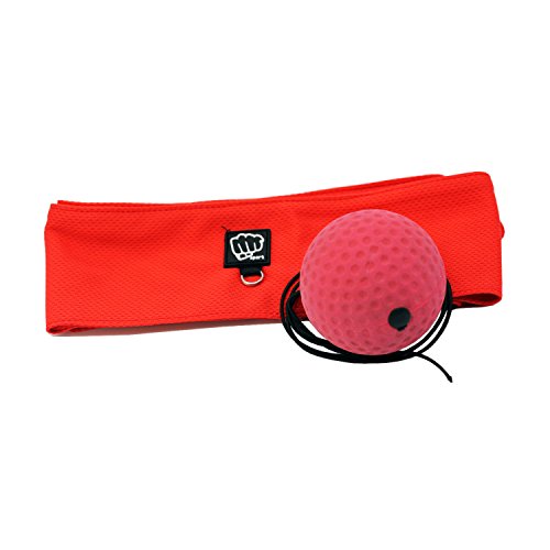 PoiLee Boxing Reflex Fight Ball with Handwraps Great for Training to Improve Reactions and Speed, Punching Bag Boxing Equipment Super for Both Training and Fitness