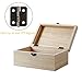 Anpatio Antique Bronze Mini Hinges 50pcs Butt Hinges 270 Degree Folding Hinge with 200pcs Replacement Screws for Wooden Jewelry Box Dollhouse Crafts 0.6 x 0.71 inches