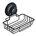 Alise GX301-B Non Drilling Soap Dish Soap Holder Basket Suction Cups Mount,SUS 304 Stainless Steel Matte Black