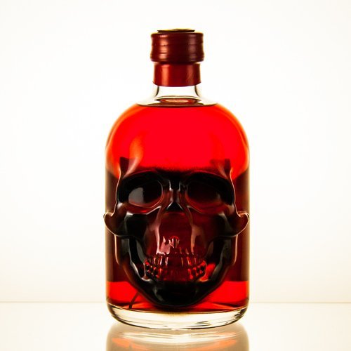 1 Flasche Roter Red Chili Absinth (0,5l) | Absynth Drink 55 Vol Alkohol und 35mg Thujon | Alkoholische Schnaps Geschenk-Idee 