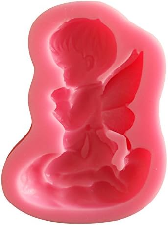 SWEETSTAN Small Angel Prayer Shape DIY Chocolate Cake Mold Cake Baking Tools Turn Sugar Cake Tools