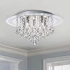 Bestier Modern Chroom Kristal Regendruppel Inbouw Kroonluchter Verlichting LED Plafondlamp Armatuur Lamp voor Eetkamer…