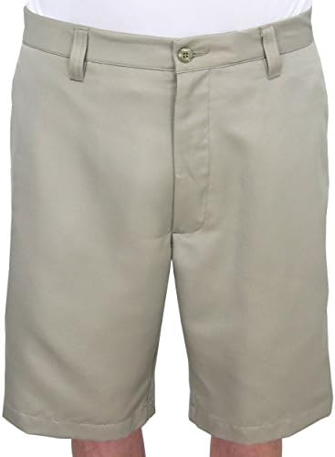 Byron Nelson Comfort-Tec Flat Front Shorts, 38" Khaki